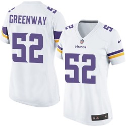 Women's Chad Greenway Minnesota Vikings Nike Limited White Road Jersey