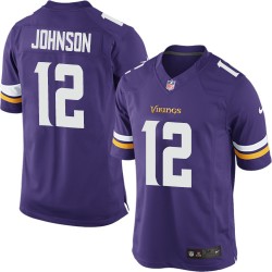 Charles Johnson Minnesota Vikings Nike Limited Purple Home Jersey