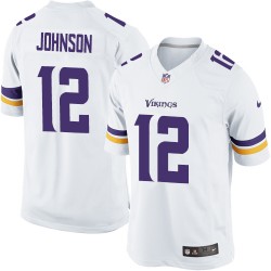 Charles Johnson Minnesota Vikings Nike Limited White Road Jersey