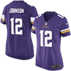 Women's Charles Johnson Minnesota Vikings Nike Game Purple Home Jersey