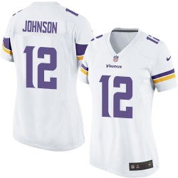 Women's Charles Johnson Minnesota Vikings Nike Limited White Road Jersey