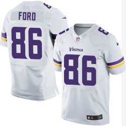 Chase Ford Minnesota Vikings Nike Elite White Road Jersey