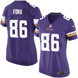 Women's Chase Ford Minnesota Vikings Nike Game Purple Home Jersey