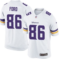 Youth Chase Ford Minnesota Vikings Nike Elite White Road Jersey