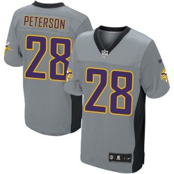 Adrian Peterson Minnesota Vikings Nike Elite Grey Shadow Jersey