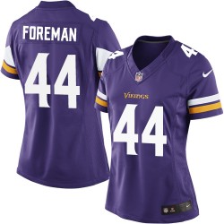 Women's Chuck Foreman Minnesota Vikings Nike Limited Purple Home Jersey