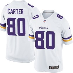 Cris Carter Minnesota Vikings Nike Limited White Road Jersey