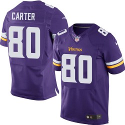 Cris Carter Minnesota Vikings Nike Elite Purple Home Jersey