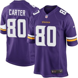 Cris Carter Minnesota Vikings Nike Game Purple Home Jersey