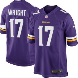 Jarius Wright Minnesota Vikings Nike Game Purple Home Jersey