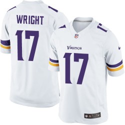 Jarius Wright Minnesota Vikings Nike Limited White Road Jersey