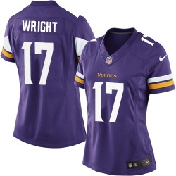 Women's Jarius Wright Minnesota Vikings Nike Elite Purple Home Jersey