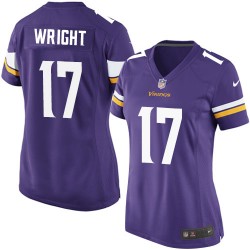 Women's Jarius Wright Minnesota Vikings Nike Game Purple Home Jersey