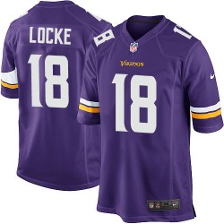 Jeff Locke Minnesota Vikings Nike Game Purple Home Jersey