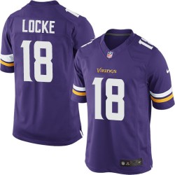 Jeff Locke Minnesota Vikings Nike Limited Purple Home Jersey