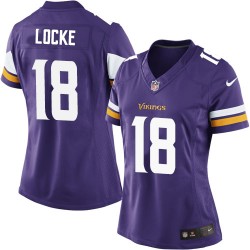 Women's Jeff Locke Minnesota Vikings Nike Limited Purple Home Jersey