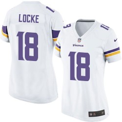 Women's Jeff Locke Minnesota Vikings Nike Limited White Road Jersey