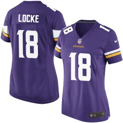 Women's Jeff Locke Minnesota Vikings Nike Game Purple Home Jersey