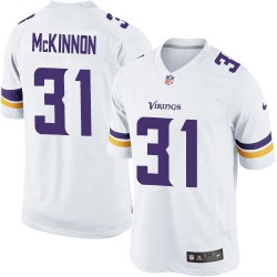 Jerick McKinnon Minnesota Vikings Nike Limited White Road Jersey
