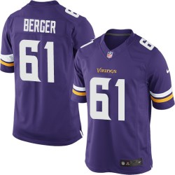 Joe Berger Minnesota Vikings Nike Limited Purple Home Jersey