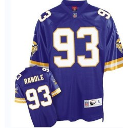 John Randle Minnesota Vikings Mitchell and Ness Authentic Purple Home Throwback Jersey