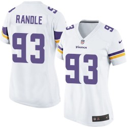 Women's John Randle Minnesota Vikings Nike Elite White Road Jersey