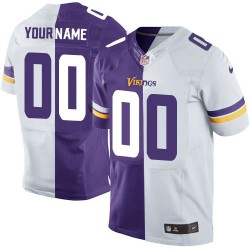 Nike Minnesota Vikings Men's Customized Limited Team/Road Two Tone Jersey