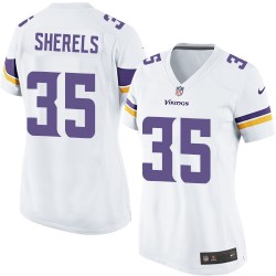 Women's Marcus Sherels Minnesota Vikings Nike Limited White Road Jersey
