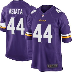 Matt Asiata Minnesota Vikings Nike Game Purple Home Jersey