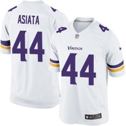 Matt Asiata Minnesota Vikings Nike Limited White Road Jersey