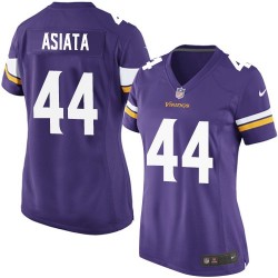 Women's Matt Asiata Minnesota Vikings Nike Game Purple Home Jersey