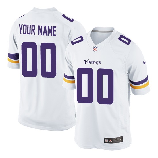 Nike Minnesota Vikings Men's Customized Limited White Road Jersey