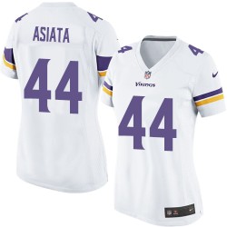 Women's Matt Asiata Minnesota Vikings Nike Game White Road Jersey