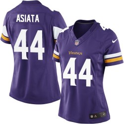 Women's Matt Asiata Minnesota Vikings Nike Limited Purple Home Jersey