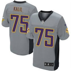 Matt Kalil Minnesota Vikings Nike Elite Grey Shadow Jersey