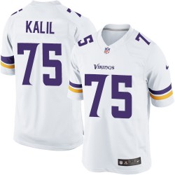 Matt Kalil Minnesota Vikings Nike Limited White Road Jersey