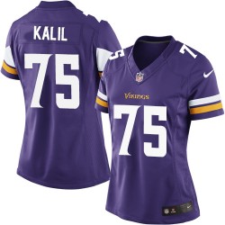 Women's Matt Kalil Minnesota Vikings Nike Elite Purple Home Jersey