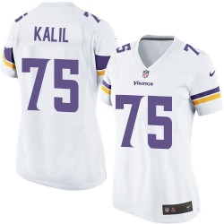 Women's Matt Kalil Minnesota Vikings Nike Limited White Road Jersey
