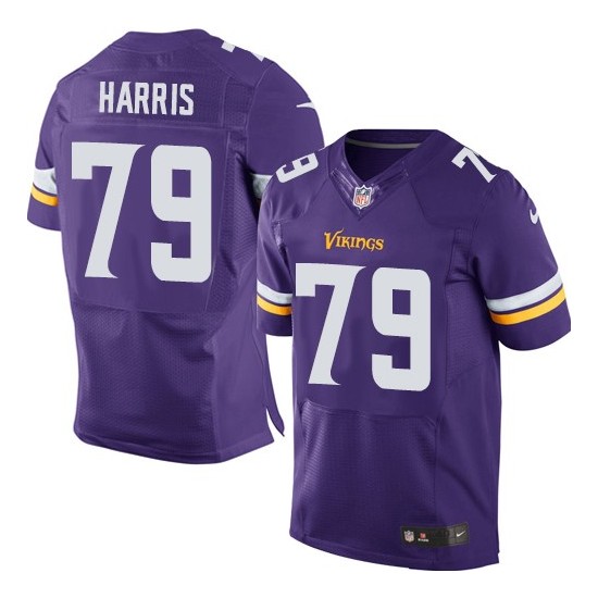Michael Harris Minnesota Vikings Nike Elite Purple Home Jersey
