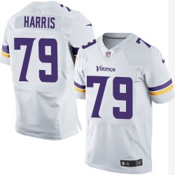 Michael Harris Minnesota Vikings Nike Elite White Road Jersey