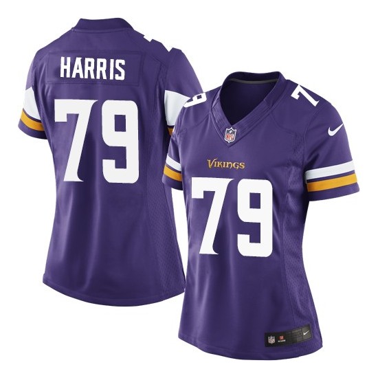 Women's Michael Harris Minnesota Vikings Nike Elite Purple Home Jersey