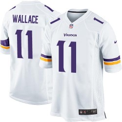 Mike Wallace Minnesota Vikings Nike Game White Road Jersey