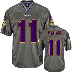 Mike Wallace Minnesota Vikings Nike Elite Grey Vapor Jersey