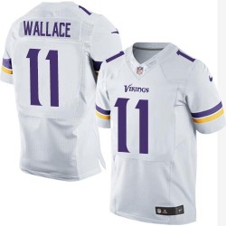 Mike Wallace Minnesota Vikings Nike Elite White Road Jersey