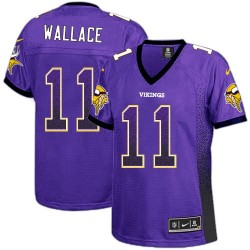 Women's Mike Wallace Minnesota Vikings Nike Elite Purple Drift Fashion Jersey