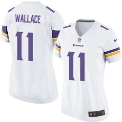 Women's Mike Wallace Minnesota Vikings Nike Elite White Road Jersey